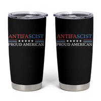 Antifascist Proud American Tumbler Cup Fight Fascism Protest Liberal Democrat - Wonder Print Shop