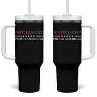 Antifascist Proud American Tumbler With Handle Fight Fascism Protest Liberal Democrat - Wonder Print Shop