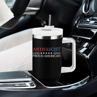 Antifascist Proud American Tumbler With Handle Fight Fascism Protest Liberal Democrat - Wonder Print Shop