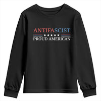 Antifascist Proud American Youth Sweatshirt Fight Fascism Protest Liberal Democrat - Wonder Print Shop