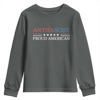 Antifascist Proud American Youth Sweatshirt Fight Fascism Protest Liberal Democrat - Wonder Print Shop