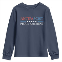 Antifascist Proud American Youth Sweatshirt Fight Fascism Protest Liberal Democrat - Wonder Print Shop