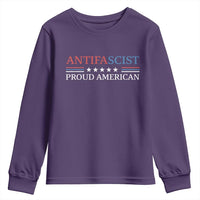 Antifascist Proud American Youth Sweatshirt Fight Fascism Protest Liberal Democrat - Wonder Print Shop