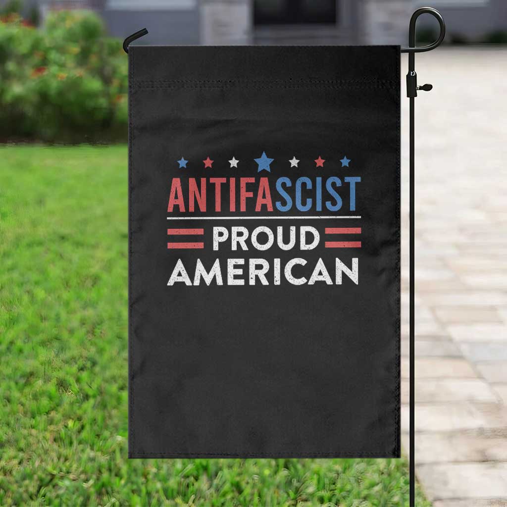 Antifascist Proud American Garden Flag Fight Fascism Protest Human Rights - Wonder Print Shop