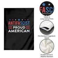 Antifascist Proud American Garden Flag Fight Fascism Protest Human Rights - Wonder Print Shop