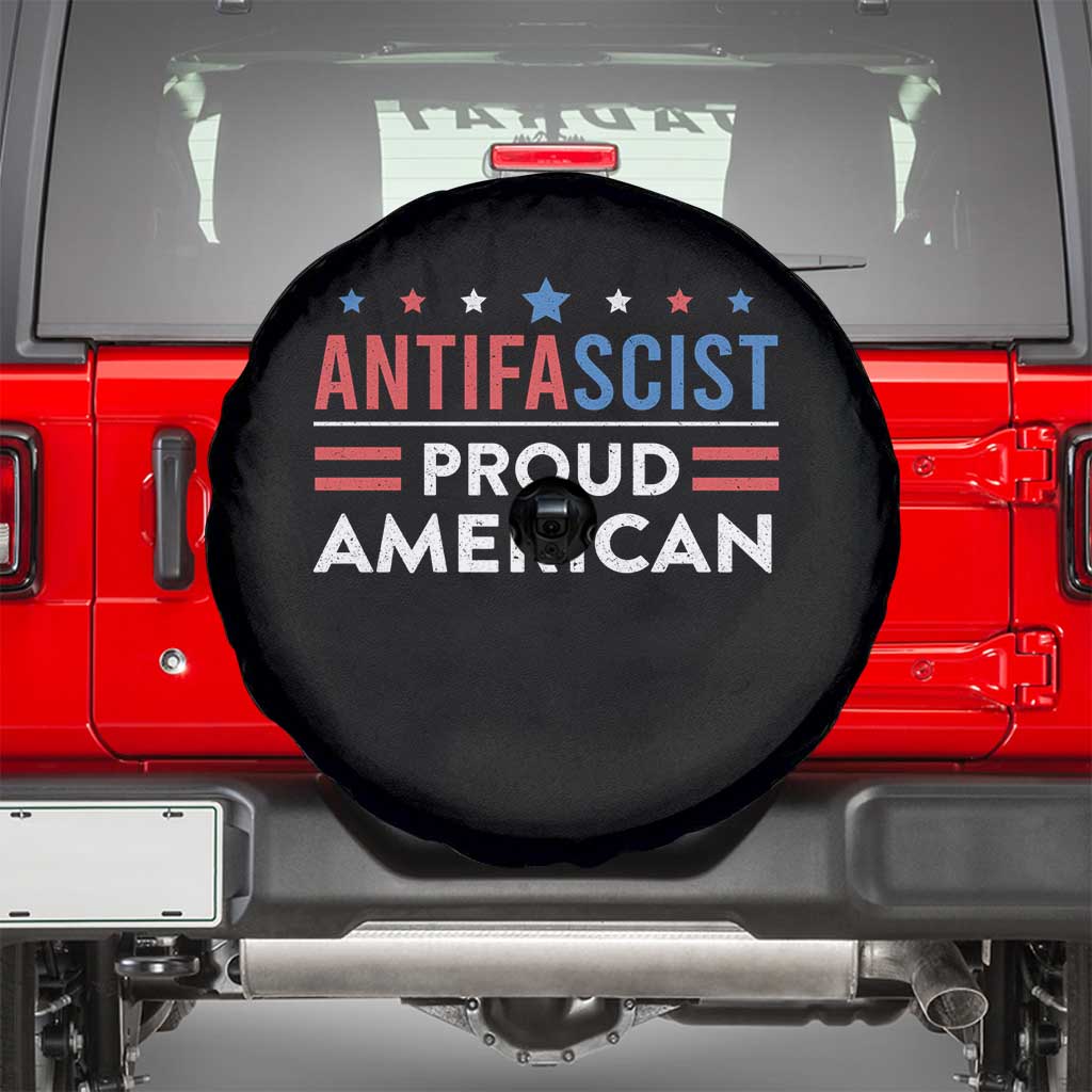 Antifascist Proud American Spare Tire Cover Fight Fascism Protest Human Rights - Wonder Print Shop