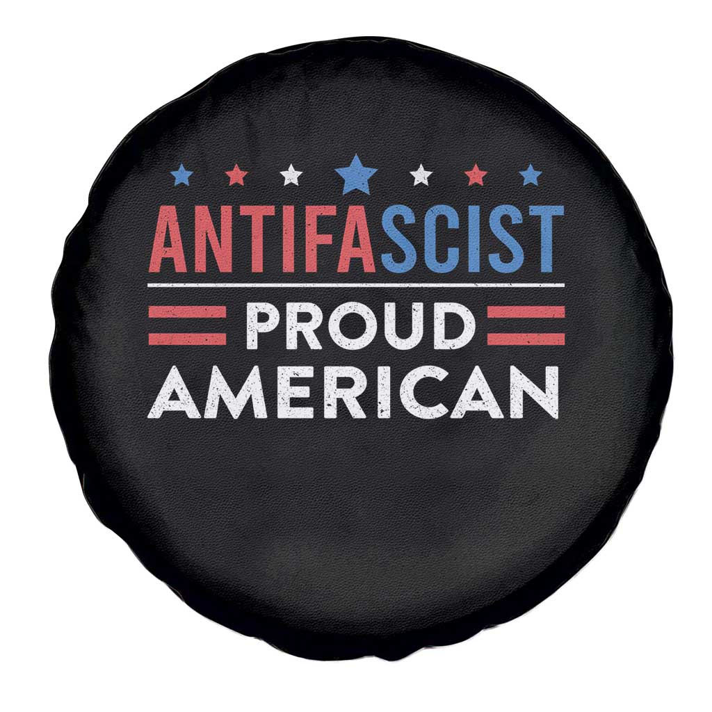 Antifascist Proud American Spare Tire Cover Fight Fascism Protest Human Rights - Wonder Print Shop