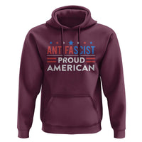 Antifascist Proud American Hoodie Fight Fascism Protest Human Rights - Wonder Print Shop