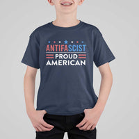 Antifascist Proud American T Shirt For Kid Fight Fascism Protest Human Rights - Wonder Print Shop
