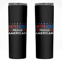 Antifascist Proud American Skinny Tumbler Fight Fascism Protest Human Rights - Wonder Print Shop