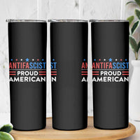 Antifascist Proud American Skinny Tumbler Fight Fascism Protest Human Rights - Wonder Print Shop
