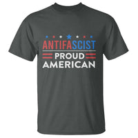 Antifascist Proud American T Shirt Fight Fascism Protest Human Rights - Wonder Print Shop