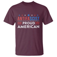 Antifascist Proud American T Shirt Fight Fascism Protest Human Rights - Wonder Print Shop