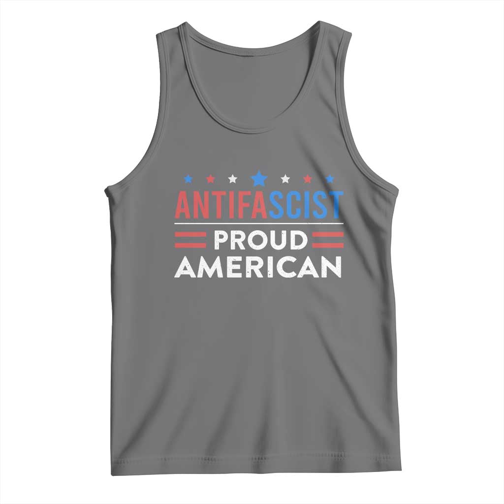 Antifascist Proud American Tank Top Fight Fascism Protest Human Rights - Wonder Print Shop