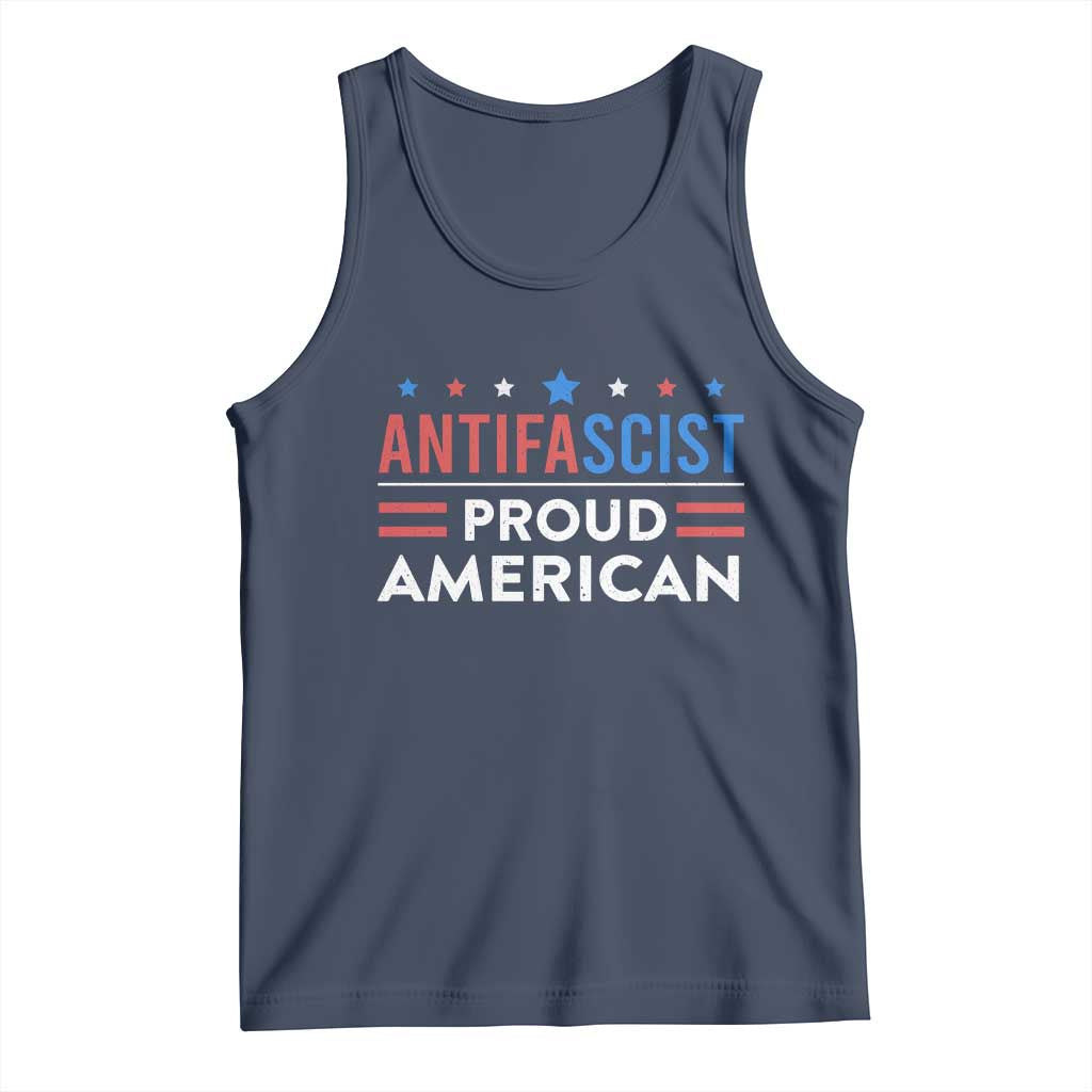 Antifascist Proud American Tank Top Fight Fascism Protest Human Rights - Wonder Print Shop