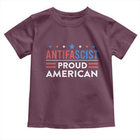 Antifascist Proud American Toddler T Shirt Fight Fascism Protest Human Rights - Wonder Print Shop
