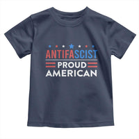 Antifascist Proud American Toddler T Shirt Fight Fascism Protest Human Rights - Wonder Print Shop