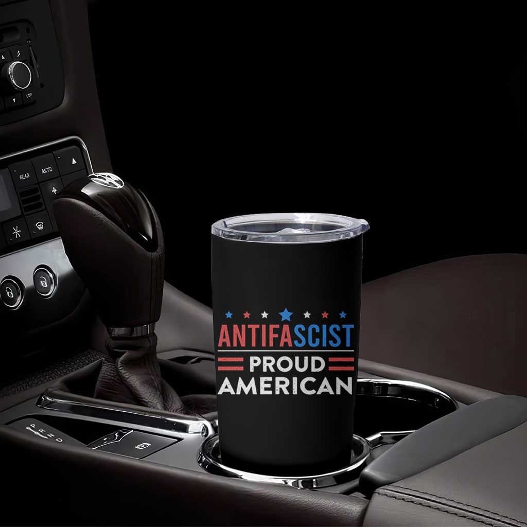 Antifascist Proud American Tumbler Cup Fight Fascism Protest Human Rights - Wonder Print Shop