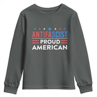 Antifascist Proud American Youth Sweatshirt Fight Fascism Protest Human Rights - Wonder Print Shop