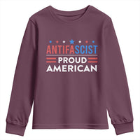 Antifascist Proud American Youth Sweatshirt Fight Fascism Protest Human Rights - Wonder Print Shop