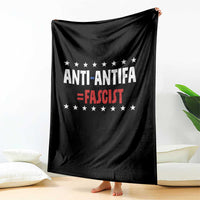 Fight Fascism Protest Anti Fascism Throw Blanket Vintage Stars And Stripes - Wonder Print Shop