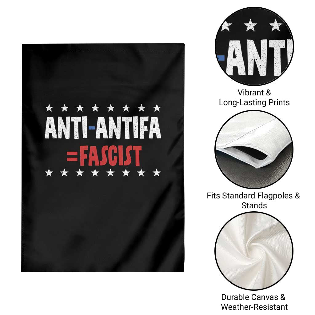 Fight Fascism Protest Anti Fascism Garden Flag Vintage Stars And Stripes - Wonder Print Shop