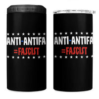 Fight Fascism Protest Anti Fascism 4 in 1 Can Cooler Tumbler Vintage Stars And Stripes - Wonder Print Shop