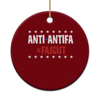 Fight Fascism Protest Anti Fascism Ceramic Ornament Vintage Stars And Stripes - Wonder Print Shop