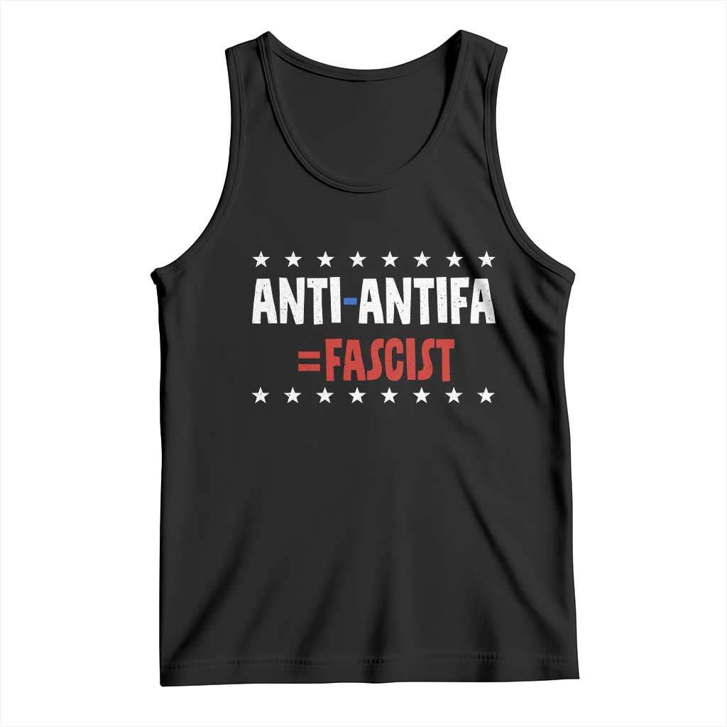 Fight Fascism Protest Anti Fascism Tank Top Vintage Stars And Stripes - Wonder Print Shop