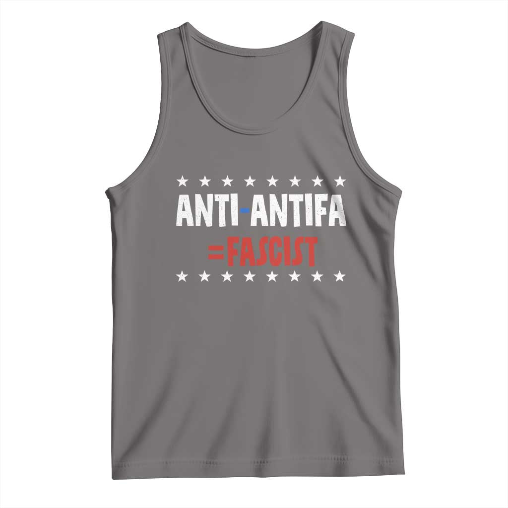 Fight Fascism Protest Anti Fascism Tank Top Vintage Stars And Stripes - Wonder Print Shop