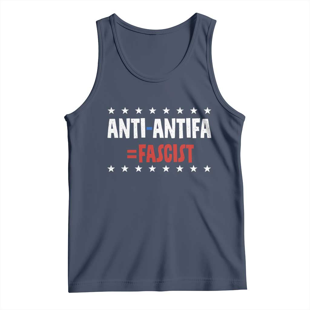 Fight Fascism Protest Anti Fascism Tank Top Vintage Stars And Stripes - Wonder Print Shop
