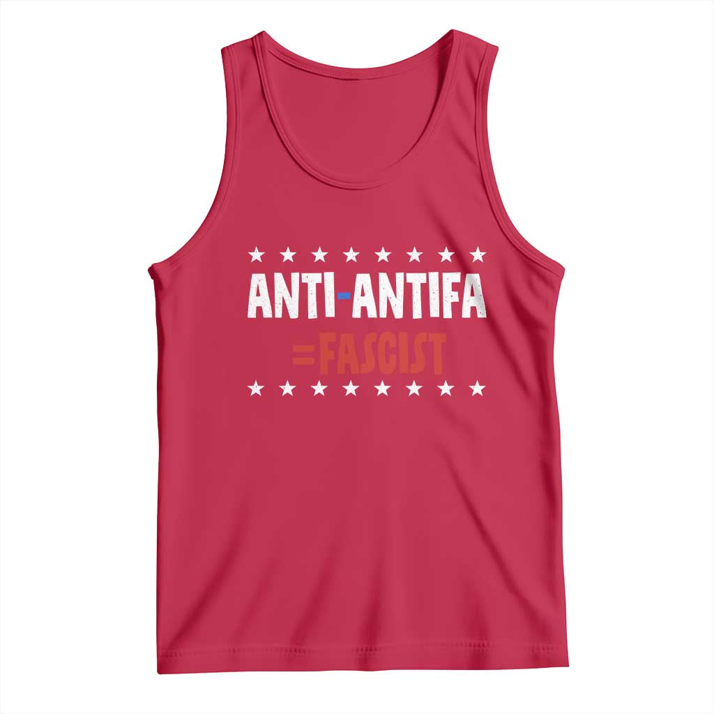 Fight Fascism Protest Anti Fascism Tank Top Vintage Stars And Stripes - Wonder Print Shop