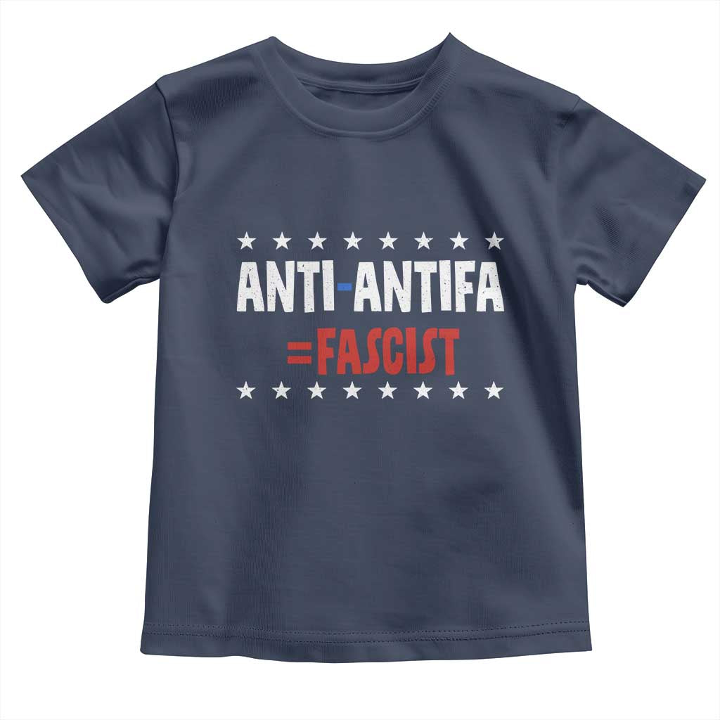 Fight Fascism Protest Anti Fascism Toddler T Shirt Vintage Stars And Stripes - Wonder Print Shop