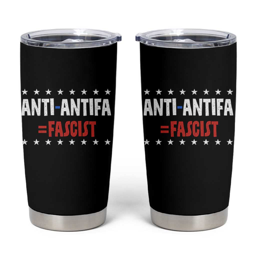 Fight Fascism Protest Anti Fascism Tumbler Cup Vintage Stars And Stripes - Wonder Print Shop