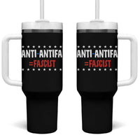 Fight Fascism Protest Anti Fascism Tumbler With Handle Vintage Stars And Stripes - Wonder Print Shop