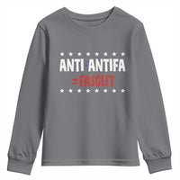 Fight Fascism Protest Anti Fascism Youth Sweatshirt Vintage Stars And Stripes - Wonder Print Shop