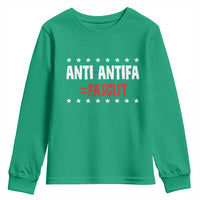 Fight Fascism Protest Anti Fascism Youth Sweatshirt Vintage Stars And Stripes - Wonder Print Shop