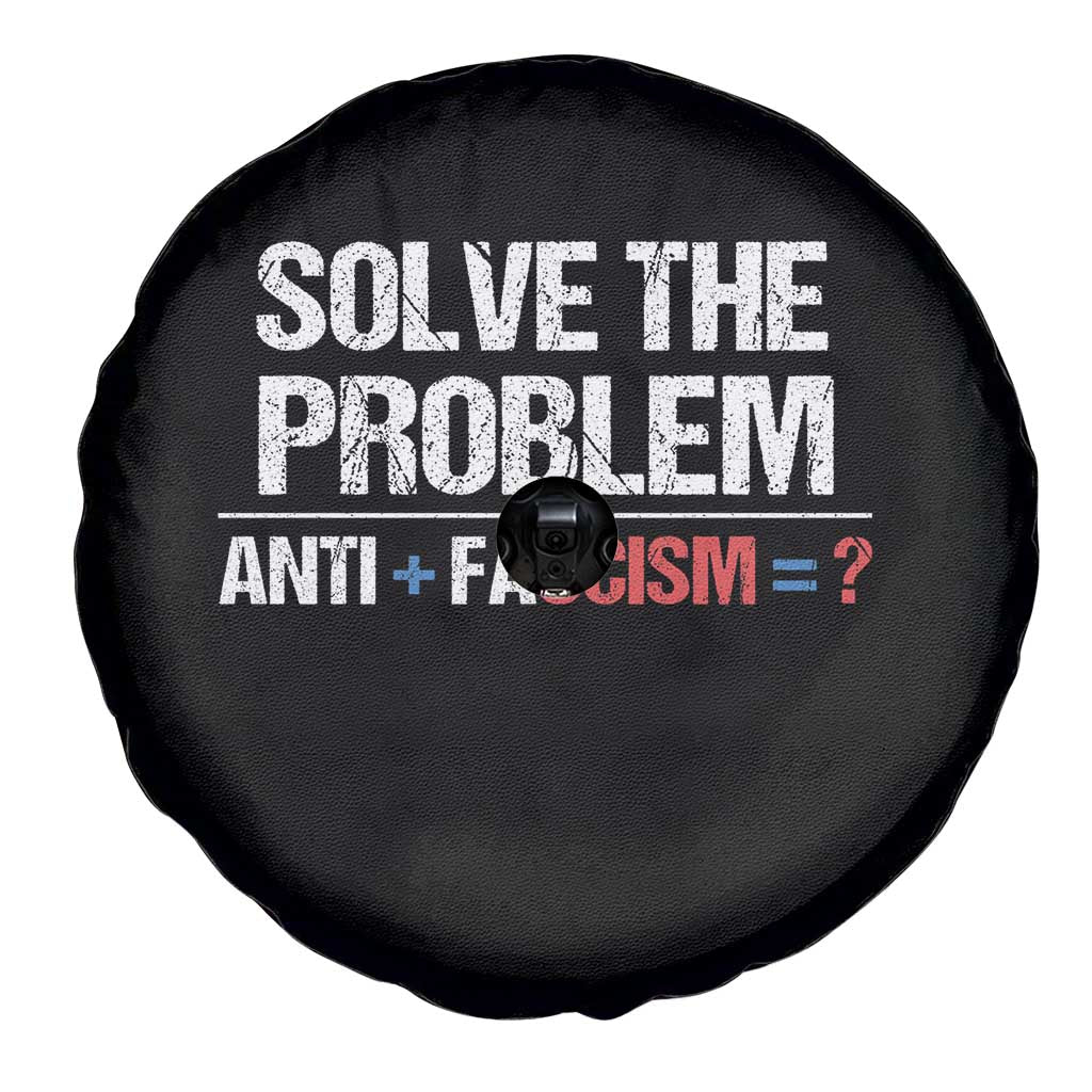 Funny Anti Fascism Protest Spare Tire Cover Solve The Problem - Wonder Print Shop