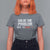 Funny Anti Fascism Protest T Shirt For Women Solve The Problem - Wonder Print Shop