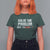 Funny Anti Fascism Protest T Shirt For Women Solve The Problem - Wonder Print Shop