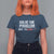 Funny Anti Fascism Protest T Shirt For Women Solve The Problem - Wonder Print Shop