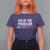 Funny Anti Fascism Protest T Shirt For Women Solve The Problem - Wonder Print Shop