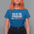 Funny Anti Fascism Protest T Shirt For Women Solve The Problem - Wonder Print Shop