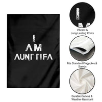 Funny I Am Aunt Tifa Garden Flag Political Satire Fight Fascism Protest - Wonder Print Shop