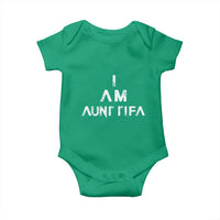 Funny I Am Aunt Tifa Baby Onesie Political Satire Fight Fascism Protest - Wonder Print Shop