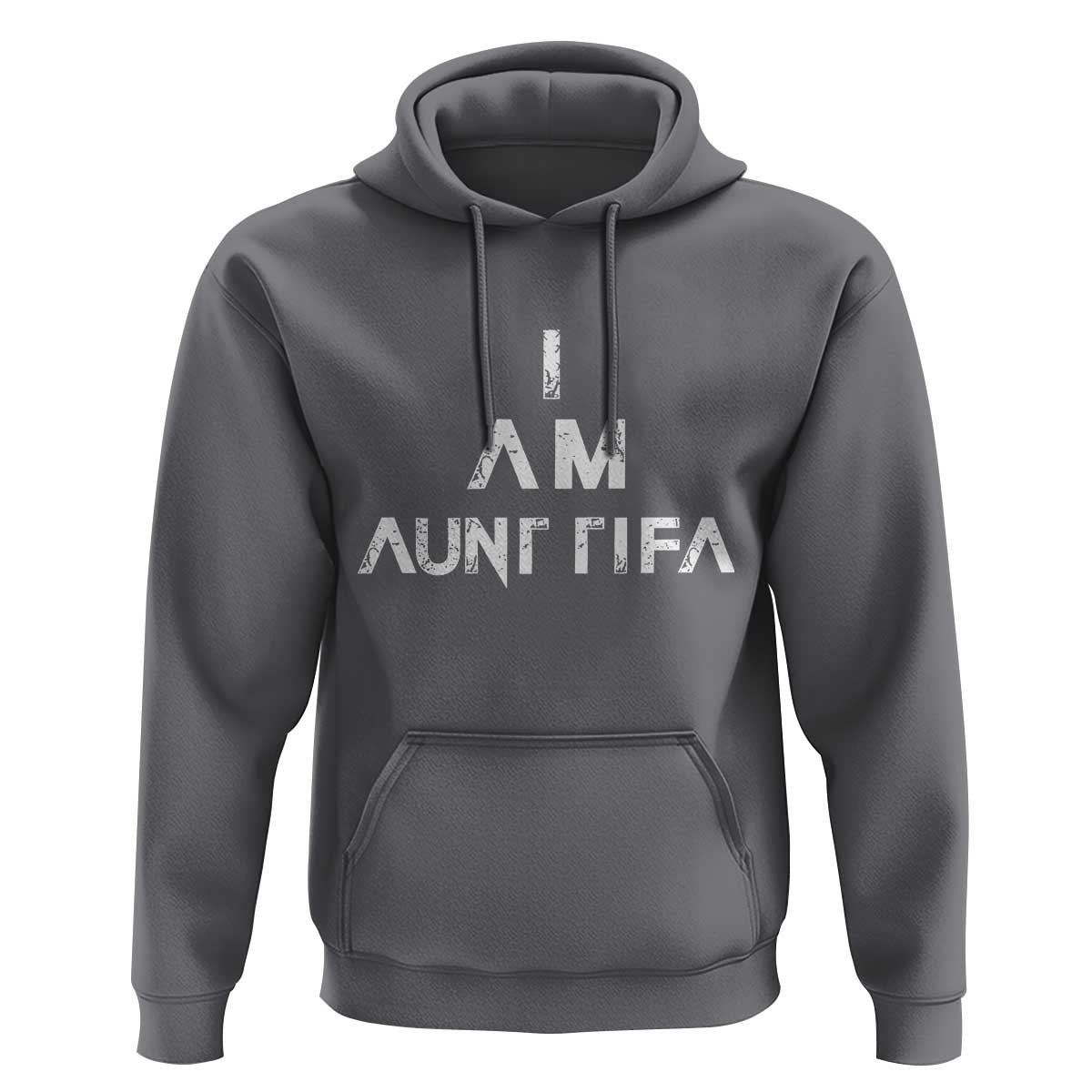 Funny I Am Aunt Tifa Hoodie Political Satire Fight Fascism Protest - Wonder Print Shop