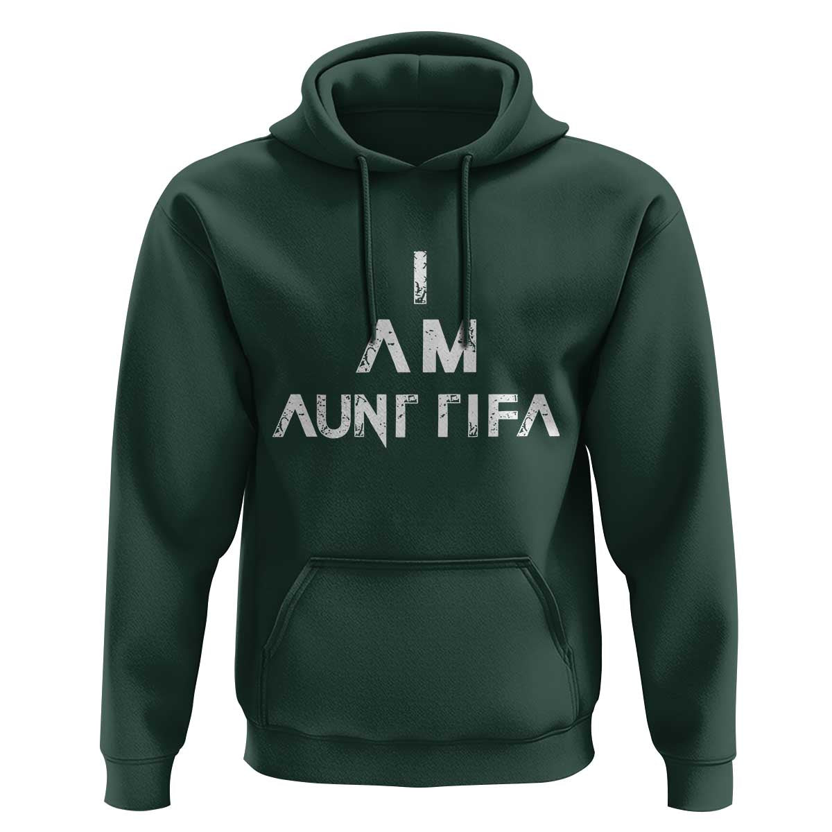 Funny I Am Aunt Tifa Hoodie Political Satire Fight Fascism Protest - Wonder Print Shop