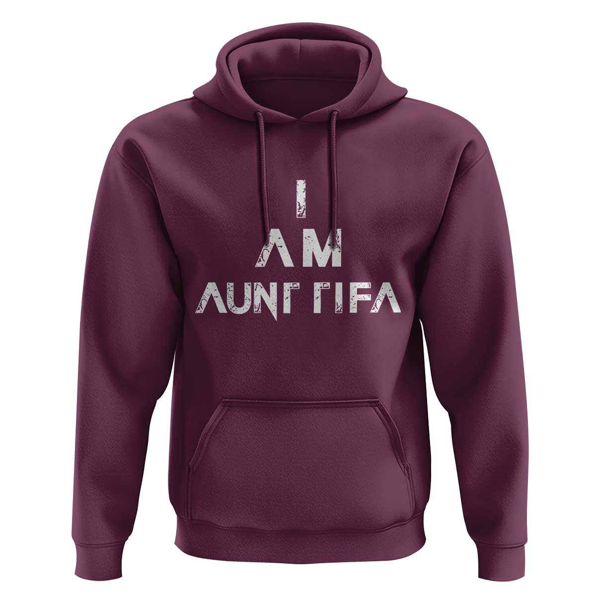 Funny I Am Aunt Tifa Hoodie Political Satire Fight Fascism Protest - Wonder Print Shop