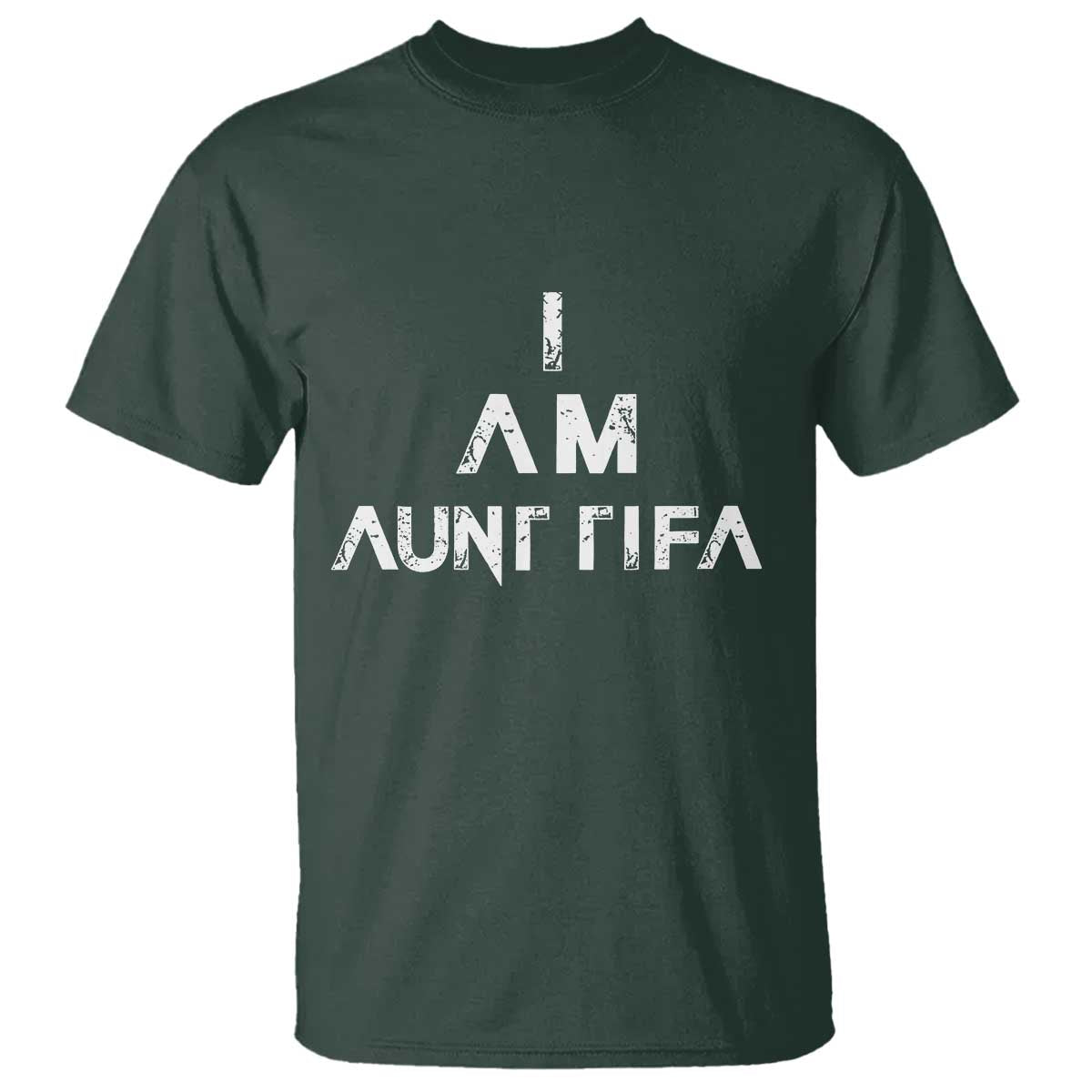 Funny I Am Aunt Tifa T Shirt Political Satire Fight Fascism Protest - Wonder Print Shop