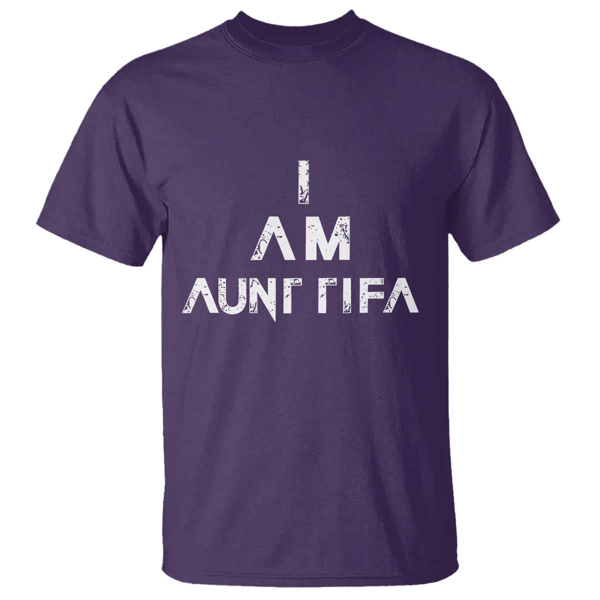 Funny I Am Aunt Tifa T Shirt Political Satire Fight Fascism Protest - Wonder Print Shop